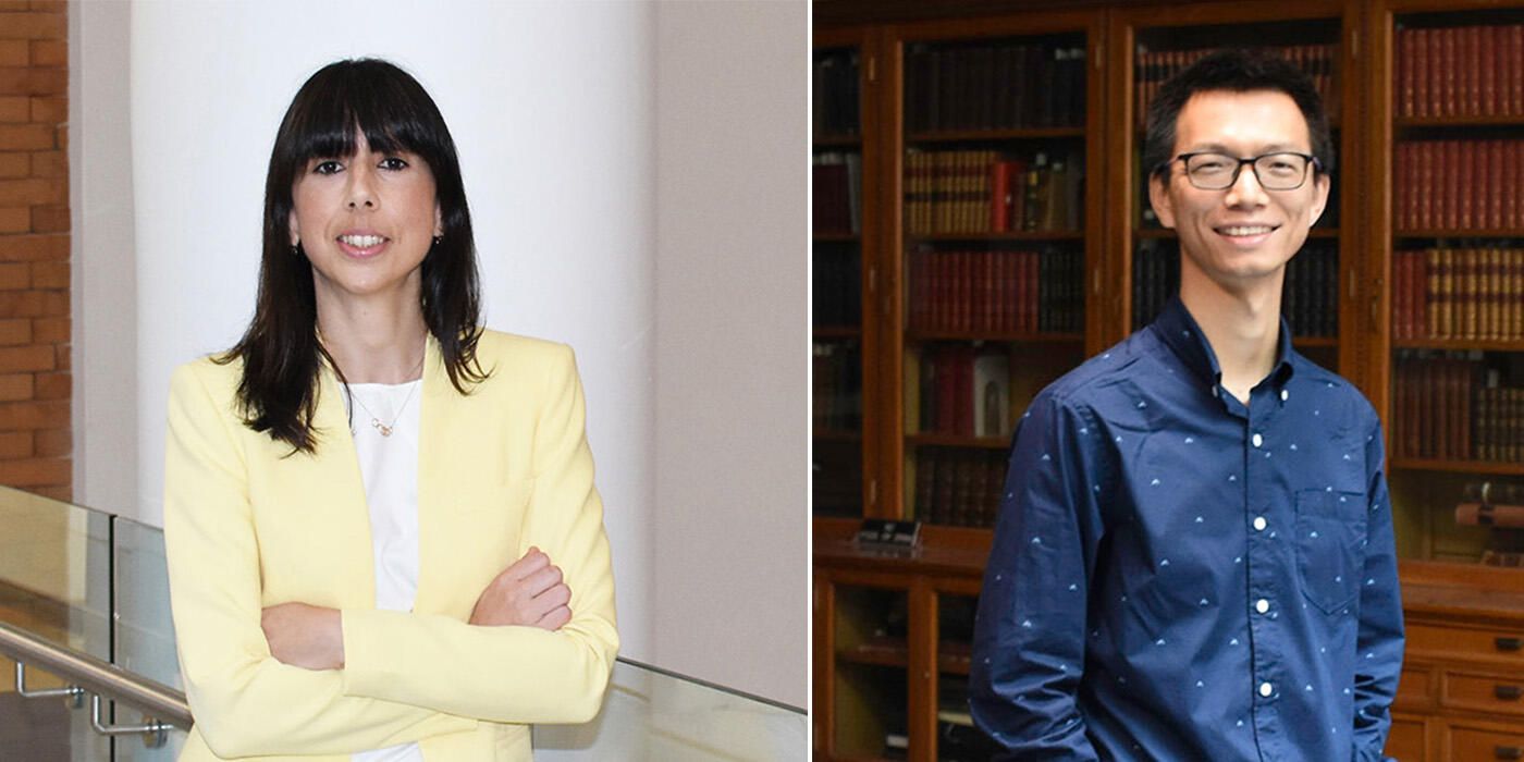 (left) Dr. Amelia Escolano (right) Dr. Nan Zhang