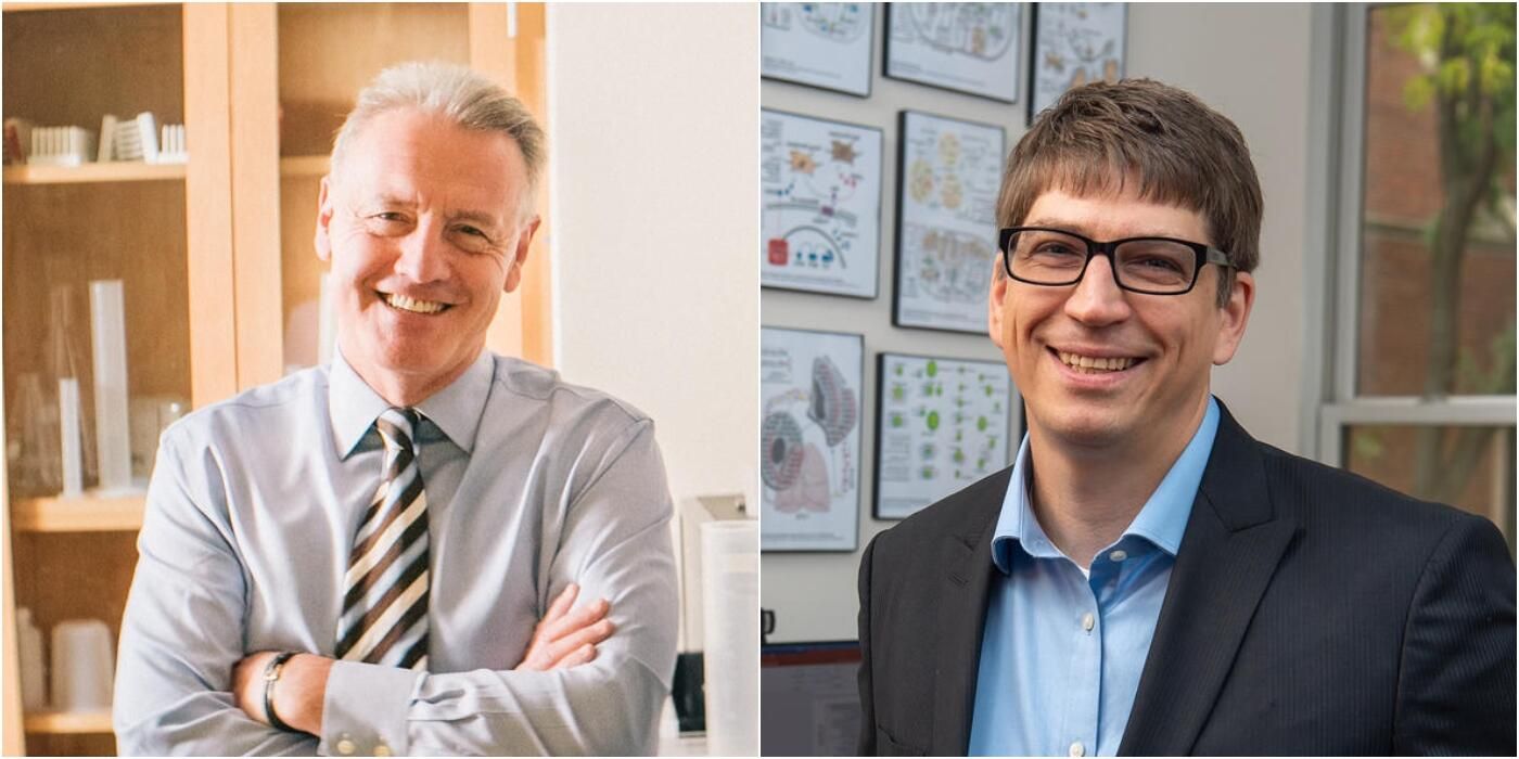 (left) Wistar CEO Dr. Dario Altieri and (right) Dr. Andrew Kossenkov